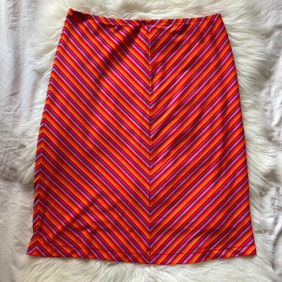 Y2K Vintage Guess Striped Midi Skirt - Picture 5 of 8